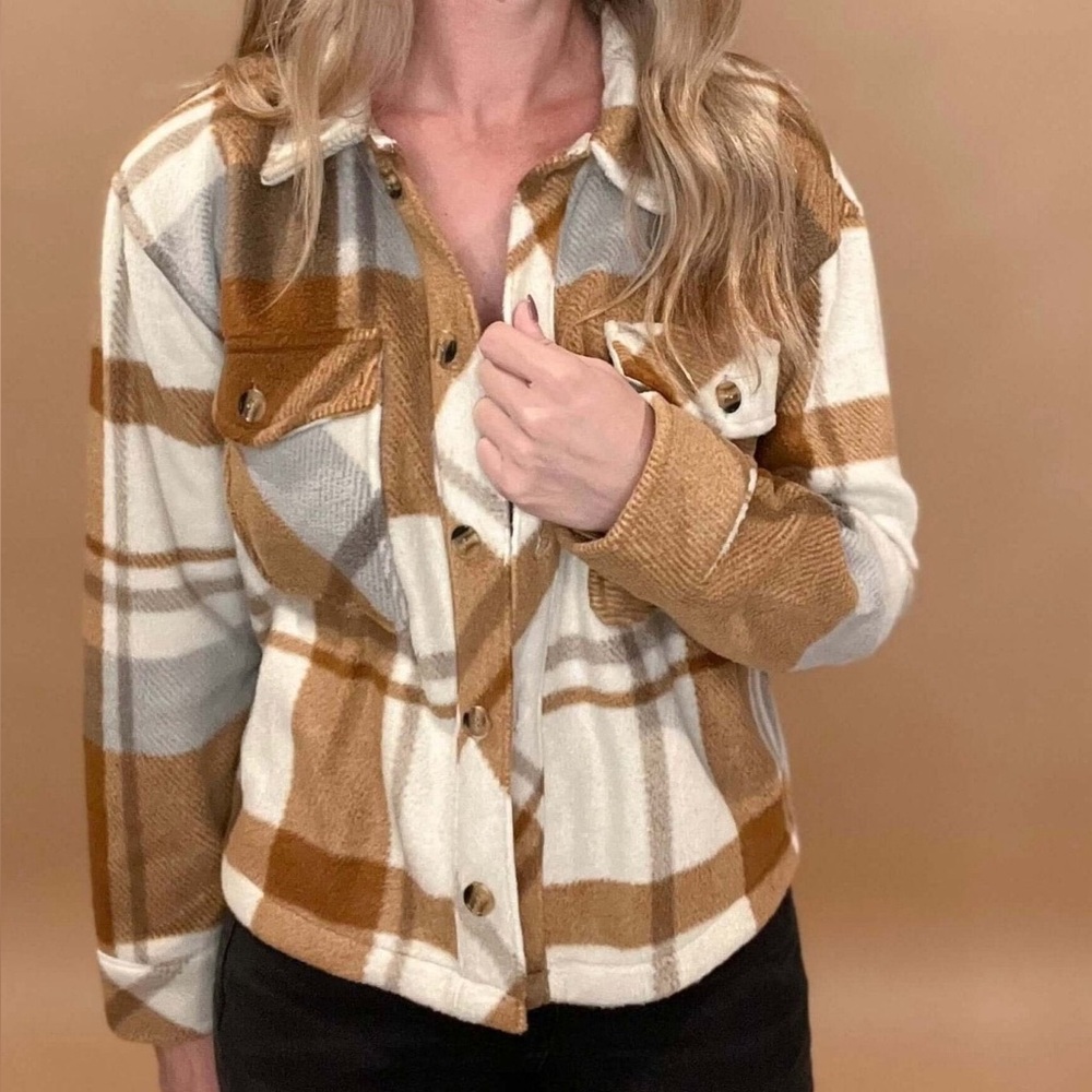 Thread and Supply Fleece Plaid Jacket